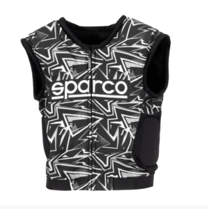 Sparco SJ Pro K-3 Rib Protector Jacket Black/White